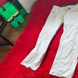 White jeans just wrinkled